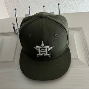 Army Green Astros Flatbill hat